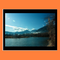 Wenatchee River, Leavenworth WA Mini Print postcards