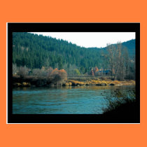 Wenatchee River, Leavenworth WA Mini Print postcards