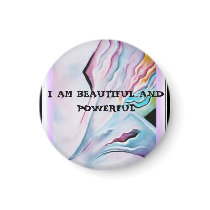 wendi's artwork 012, I AM BEAUTIFUL AND POWERFUL magnets by wendik wendi's artwork 012, I AM BEAUTIFUL AND POWERFUL magnets