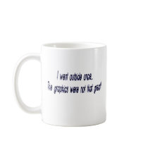 went outside coffee mug