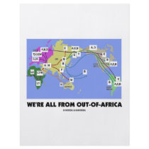 We're All From Out-Of-Africa (Haplogroup) flyers by wordsunwords We're All From Out-Of-Africa (Haplogroup) flyers