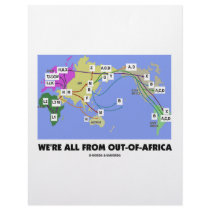We're All From Out-Of-Africa (Haplogroup) Letterhead Template