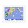 We're All From Out-Of-Africa (Haplogroup) Postcard
