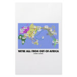 We're All From Out-Of-Africa (Haplogroup) Custom Stationery