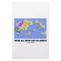 We're All From Out-Of-Africa (Haplogroup) Custom Stationery