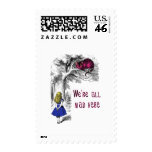 We're All Mad Here Postage Stamps