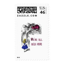 We're All Mad Here Postage Stamps