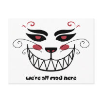 We're All Mad Here Postcard