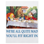 WE'RE ALL  QUITE MAD FULL COLOR FLYER