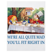 WE'RE ALL  QUITE MAD FULL COLOR FLYER