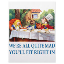 WE'RE ALL  QUITE MAD CUSTOM LETTERHEAD
