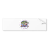 WE'RE ALL QUITE MAD, YOU'LL FIT RIGHT IN! BUMPER STICKER