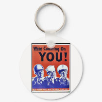 We're Counting On You keychains