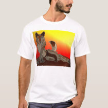 Were-Coyote at Sunrise t-shirts