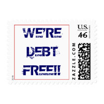 We're Debt Free Postage