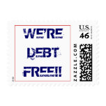 We're Debt Free Postage postage