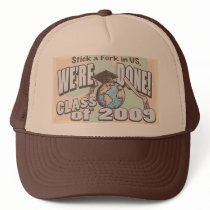 We're Done 2009 Graduation Shirt Gifts Mesh Hats