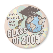 We're Done 2009 Graduation Shirt Gifts magnets