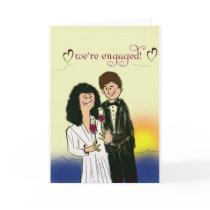 We're engaged cards by perfectwedding We're engaged cards