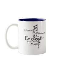 "We're Engaged" coffee mug w/ color interior