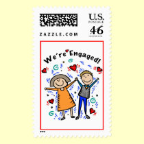We're Engaged I postage