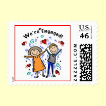 We're Engaged I postage