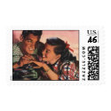 We're Engaged Vintage Wedding postage by happyeverafter We're Engaged Vintage Wedding postage