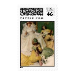 We're Engaged Vintage Wedding Stamps