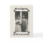 We're Expecting  Baby Announcement Card