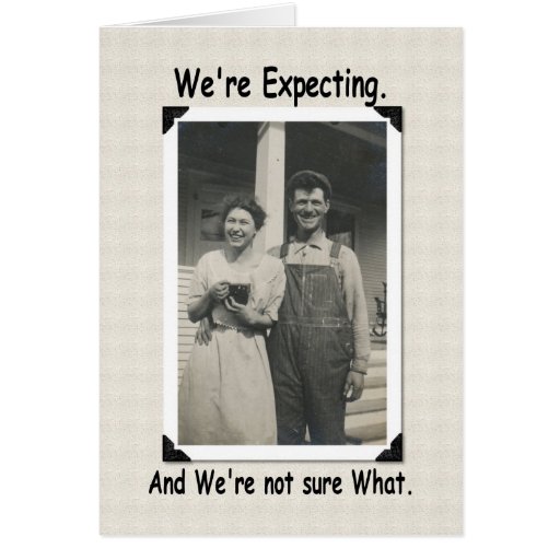 We're Expecting Baby Announcement Card Zazzle