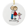 We're Expecting Couple with Toddler Girl Ornament