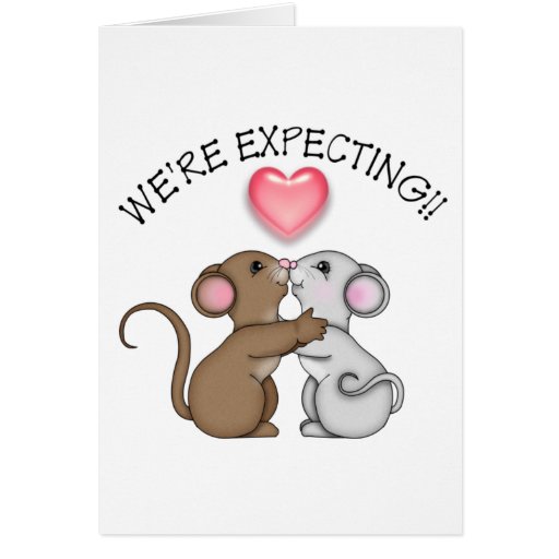 We're Expecting Greeting Card | Zazzle