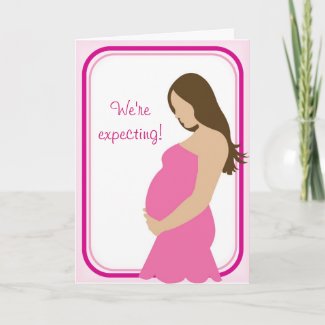 We're expecting! Pregnant Belly card