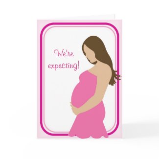 We're expecting! Pregnant Belly card