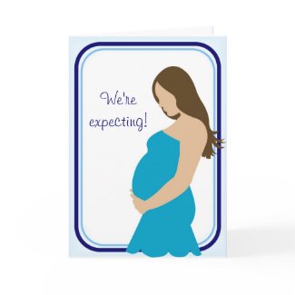We're expecting! Pregnant Belly card