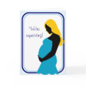 We're expecting! Pregnant Belly Silhouette cards by thebabystore We're expecting! Pregnant Belly Silhouette cards
