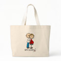 We're Expecting! Pregnant Stick Figure Bag by stick_figures We're Expecting! Pregnant Stick Figure Bag
