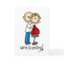We're Expecting! Pregnant Stick Figure Card