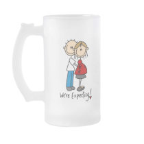 We're Expecting! Pregnant Stick Figure Mug by stick_figures We're Expecting! Pregnant Stick Figure Mug