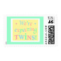 "We're expecting TWINS!" postage by OccasionsByMadeleine "We're expecting TWINS!" postage