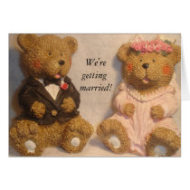 We're getting married! Card