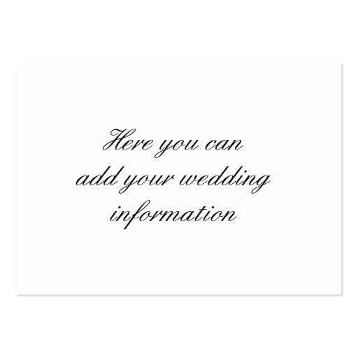 We're Getting Married in Fabulous Las Vegas Card Business Card Template (back side)