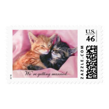 We're getting married. postage