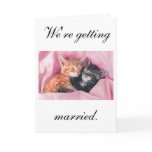 We're getting married. Wedding Invitation cards