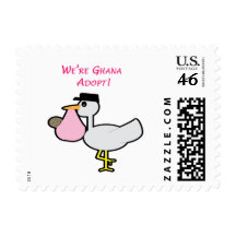 We're Ghana Adopt girl Stamp