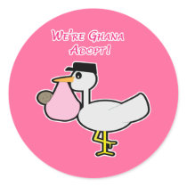 We're Ghana Adopt girl stickers