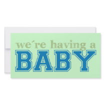 We're Having a Baby photo cards by babyfactory We're Having a Baby photo cards