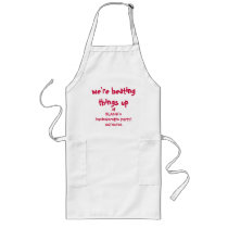 "we're heating things up..." aprons