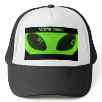 We're Here! cap w/words hats by SuzeeQ We're Here! cap w/words hats