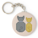We're Ignoring You Kitties Keychain